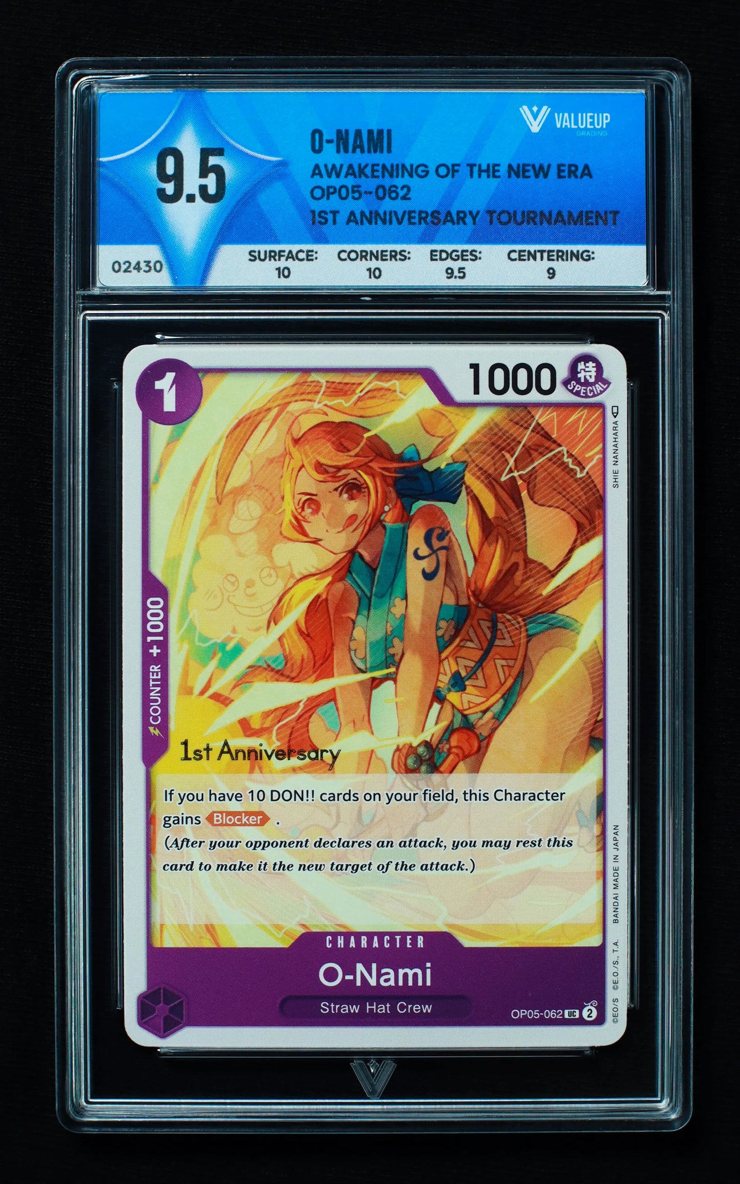 02430 O - NAMI Grading Card