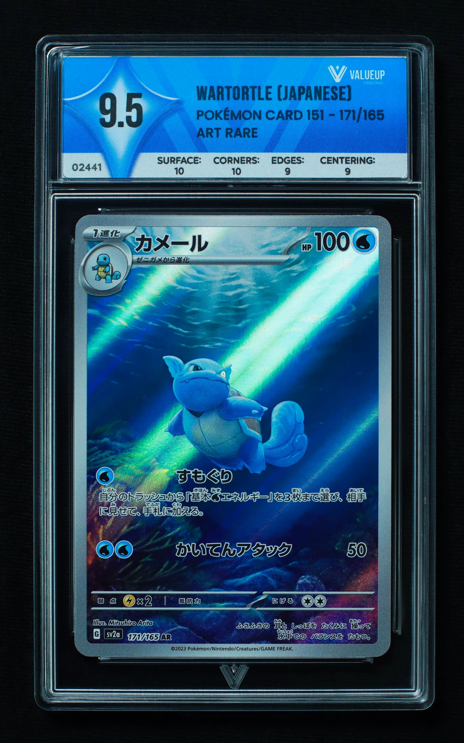 02441 WARTORTLE (JAPANESE) Grading Card