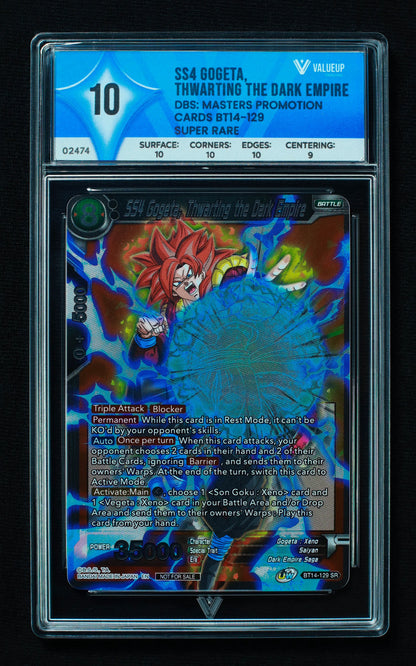 02474 SS4 GOGETA, THWARTING THE DARK EMPIRE Grading Card