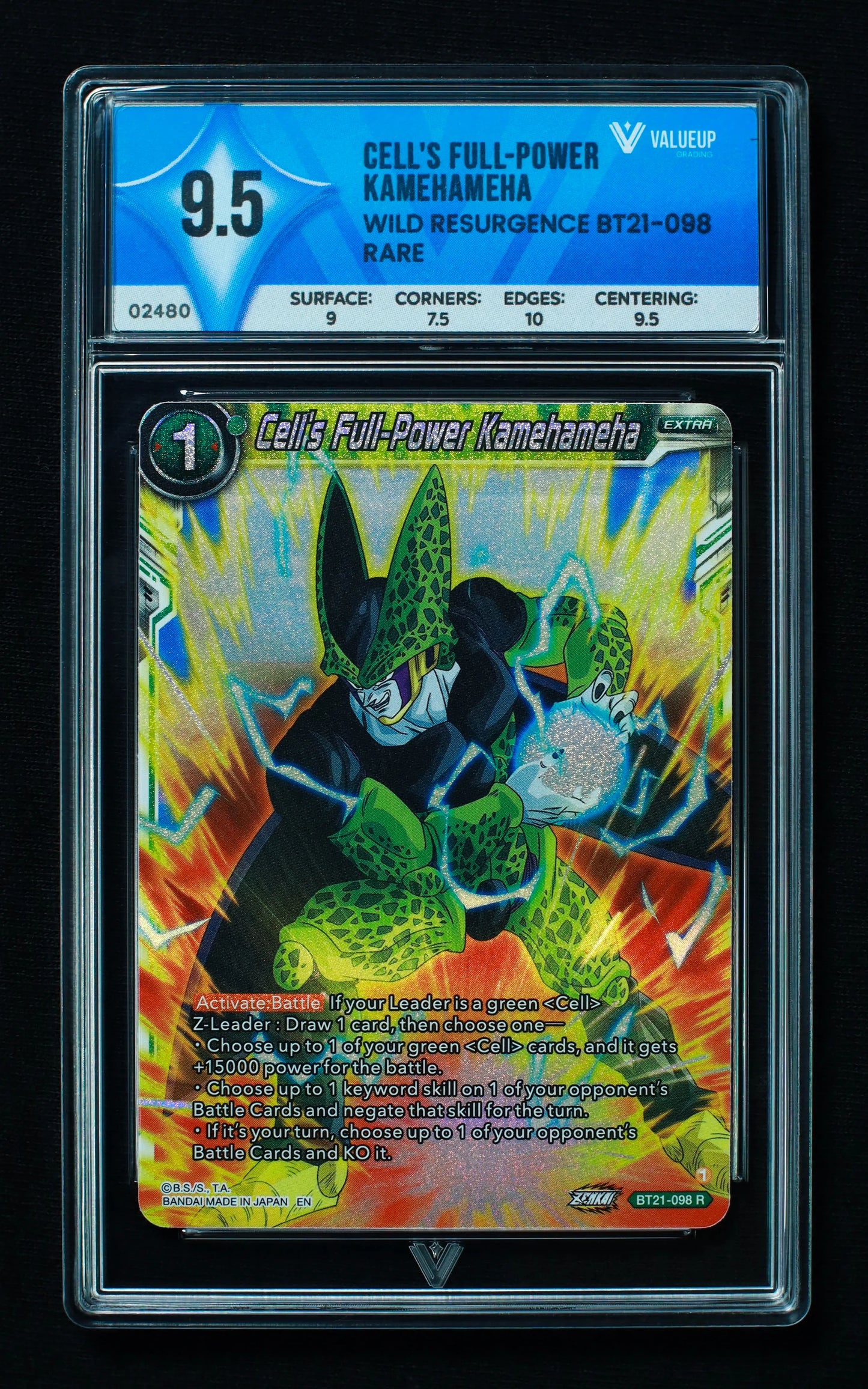 02480 CELL0S FULL-POWER KAMEHAMEHA Grading Card