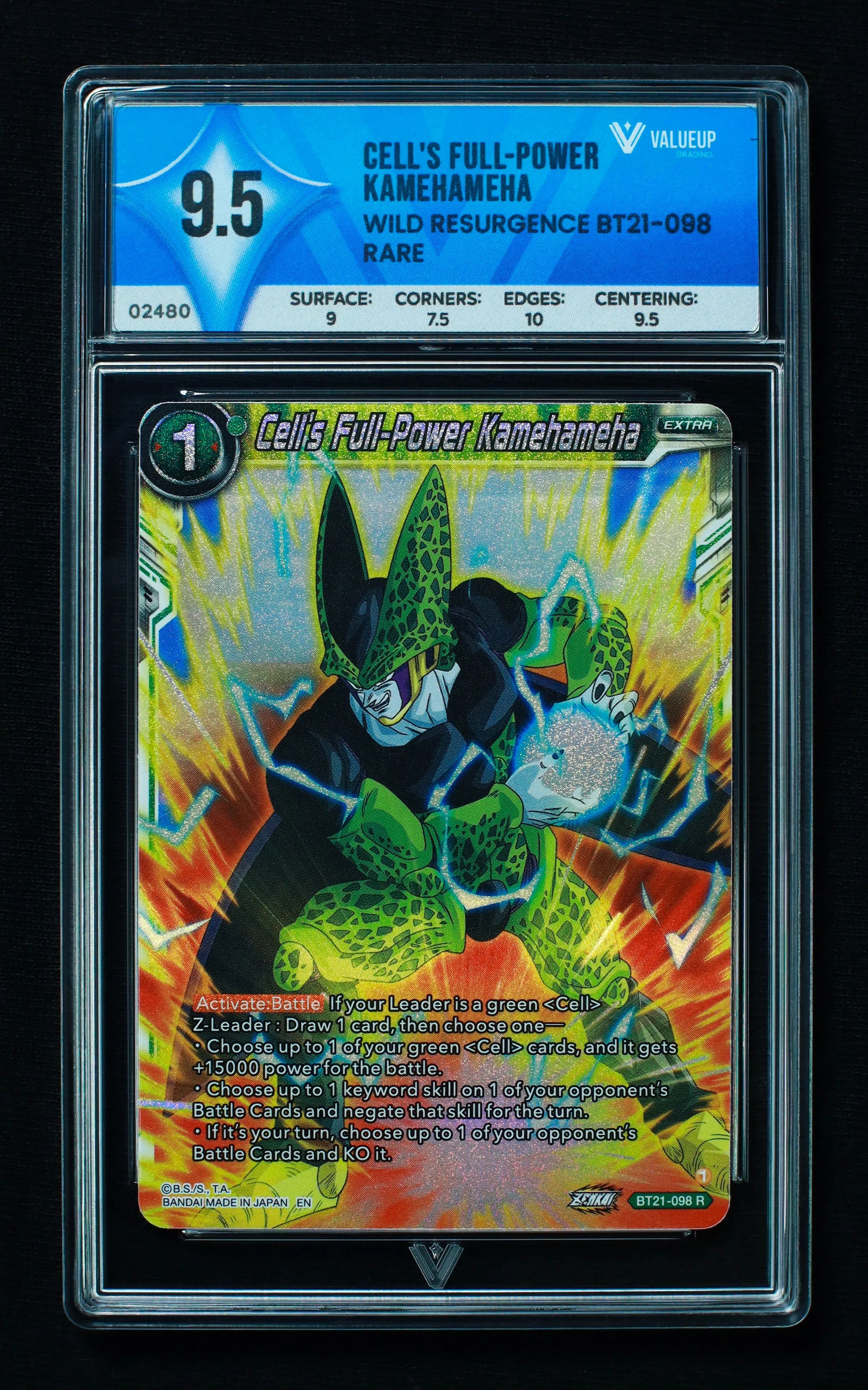 02480 CELL0S FULL-POWER KAMEHAMEHA Grading Card