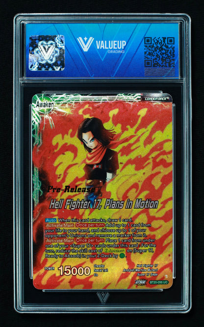 02481 ANDROID 20 & DR. MYUU // HELL FIGHTER 17, PLANS IN MOTION Grading Card