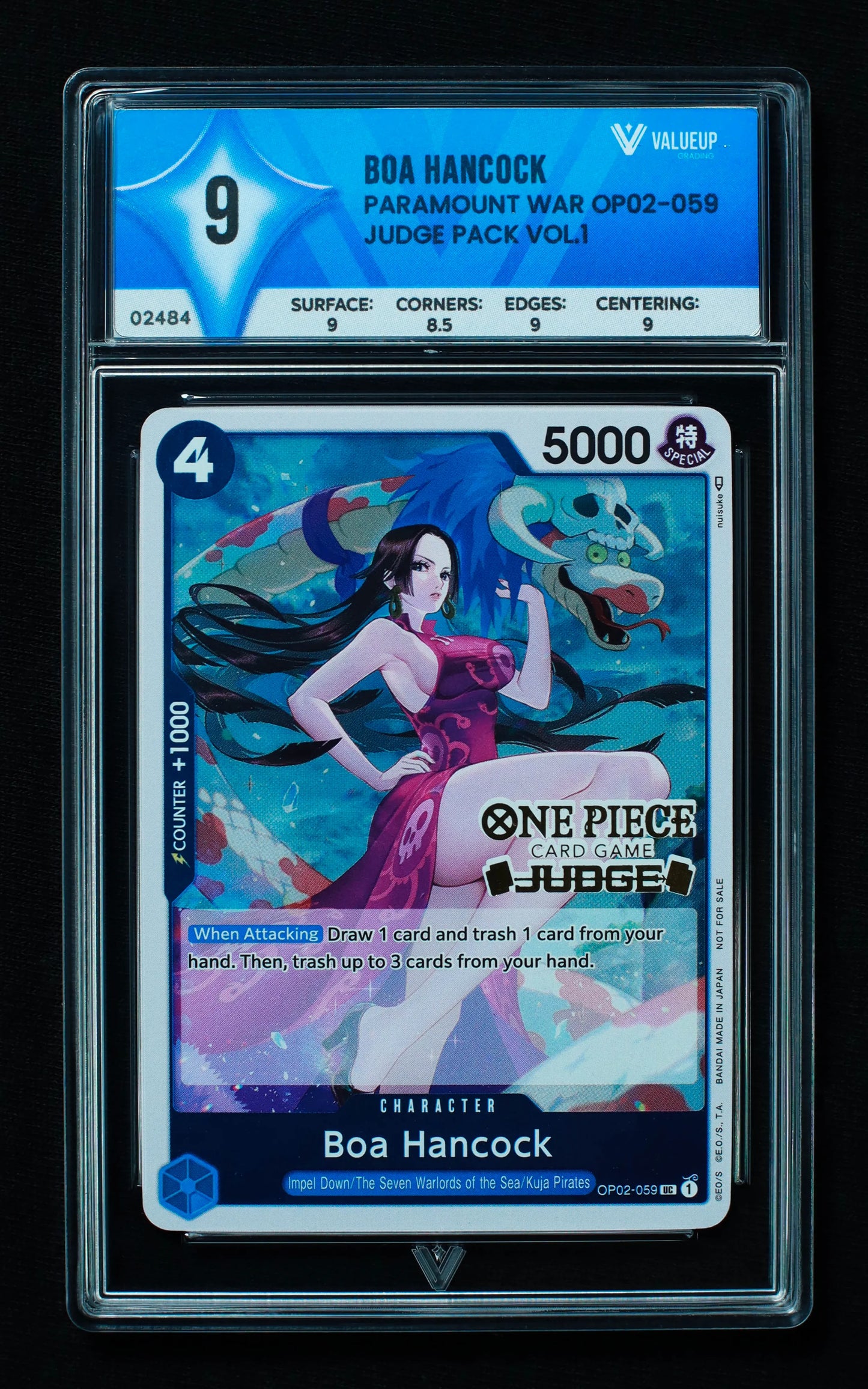 02484 BOA HANCOCK Grading Card