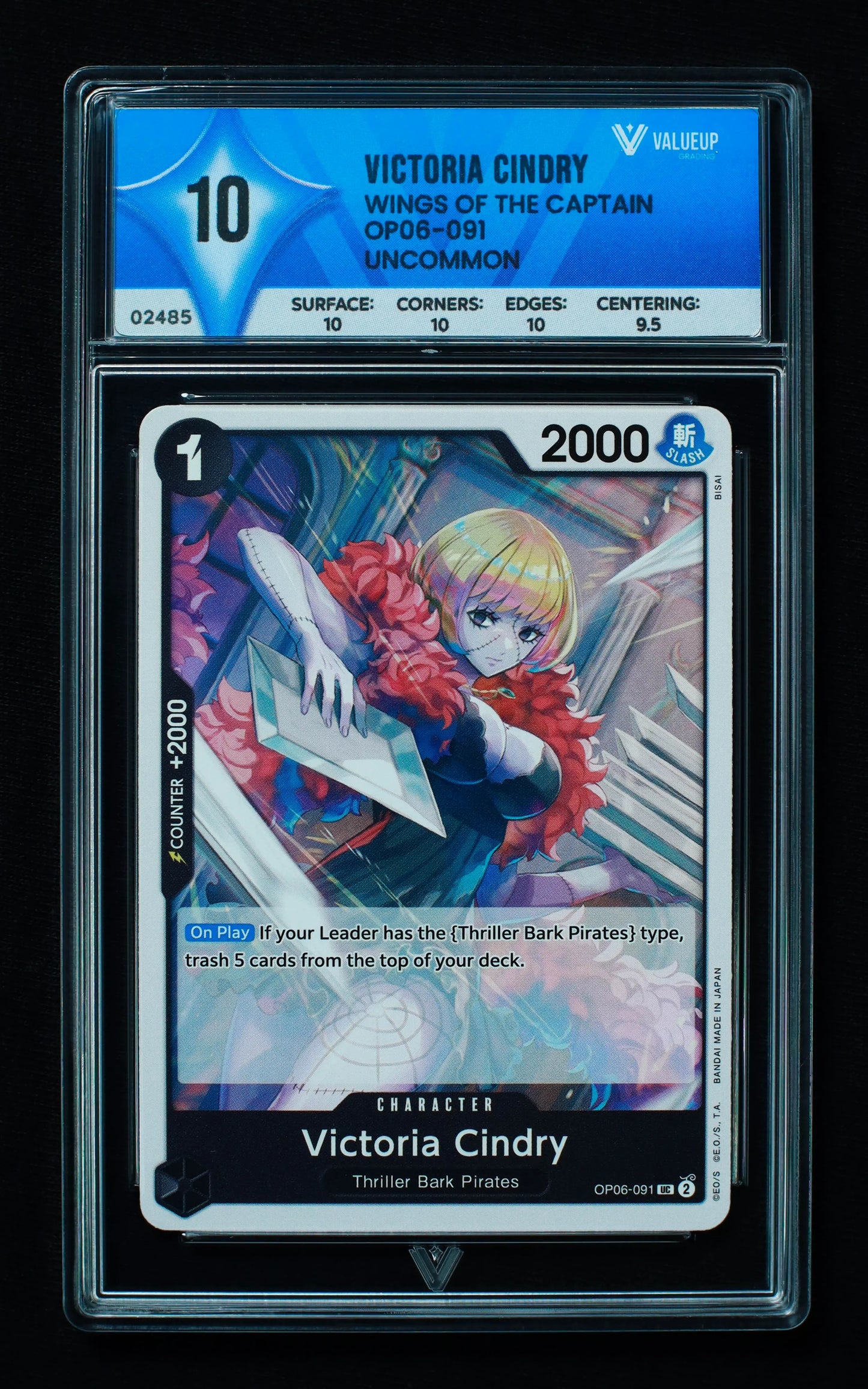 02485 VICTORIA CINDRY Grading Card