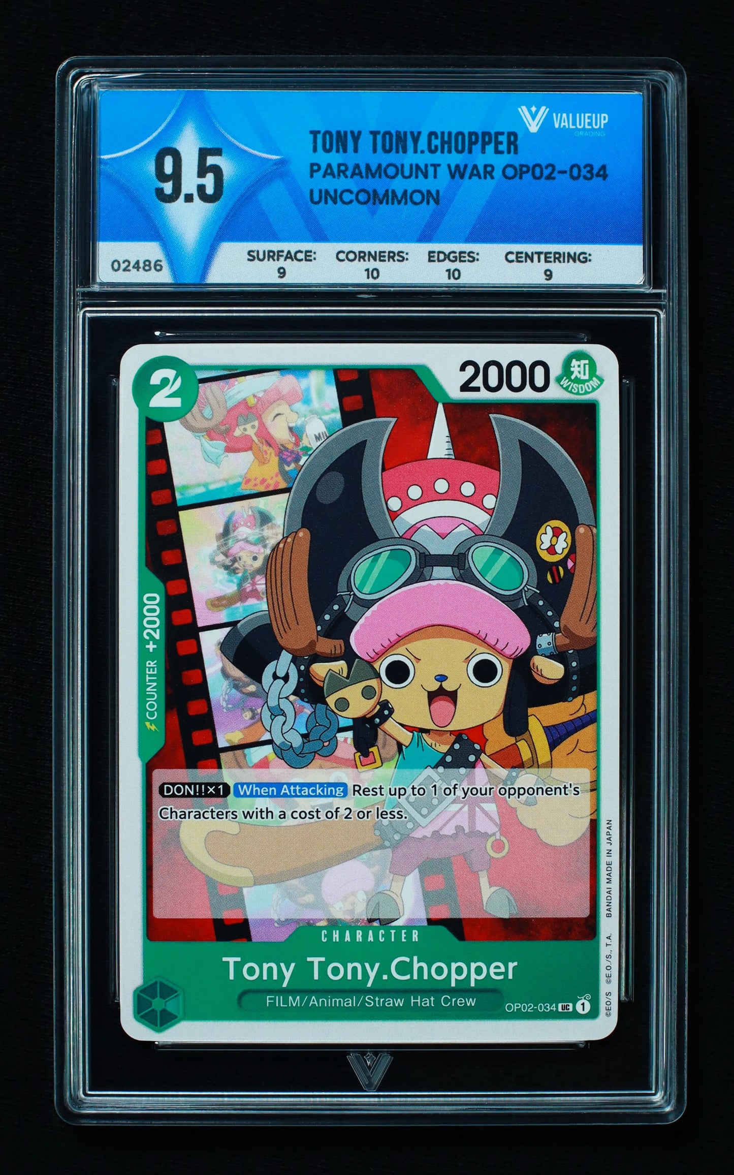 02486 TONY TONY. CHOPPER Grading Card