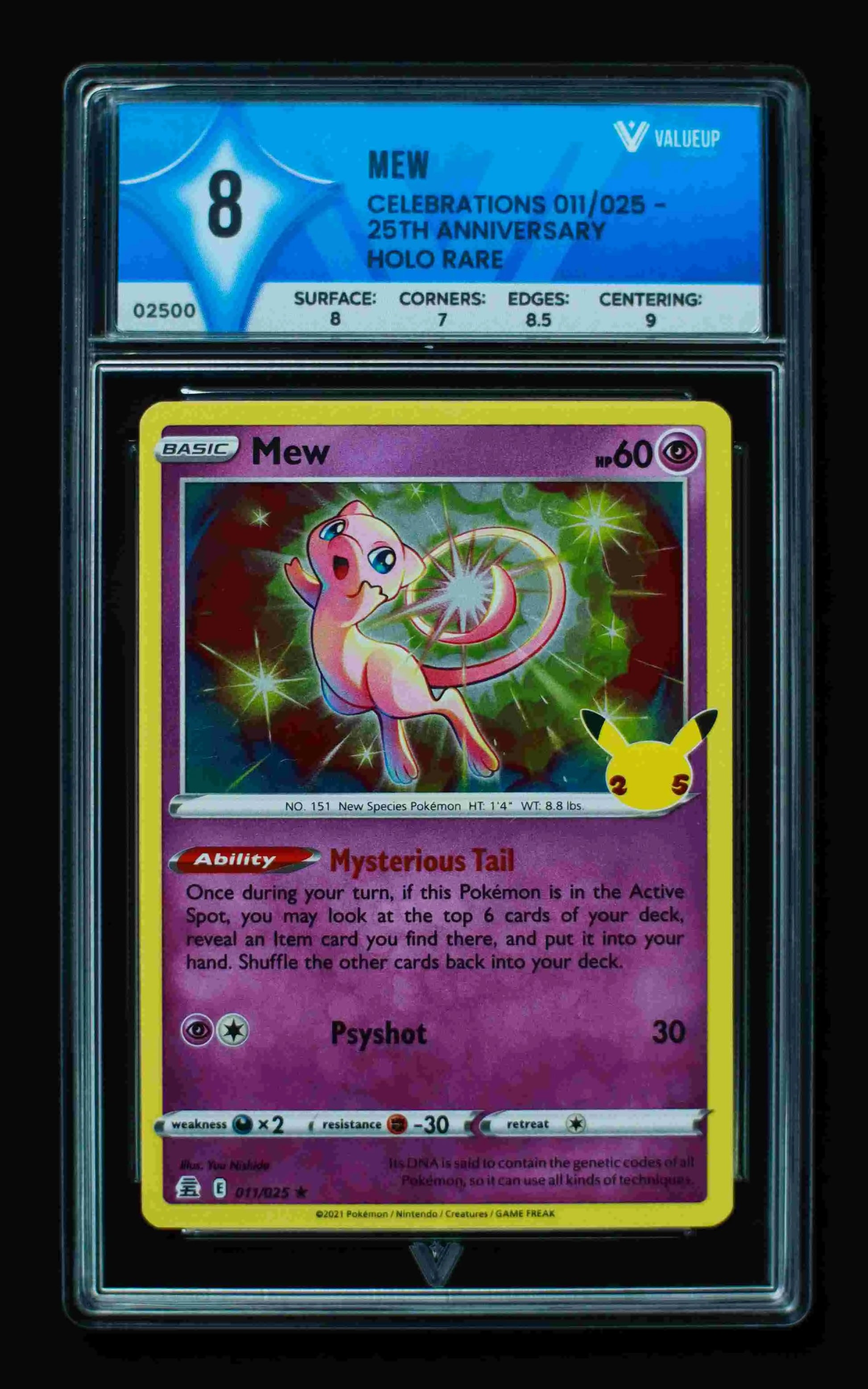 02500 MEW Grading Card