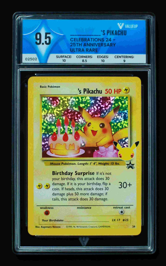 02502 _______'S PIKACHU Grading Card