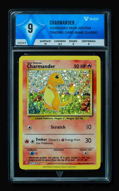 02543 CHARMANDER Grading Card
