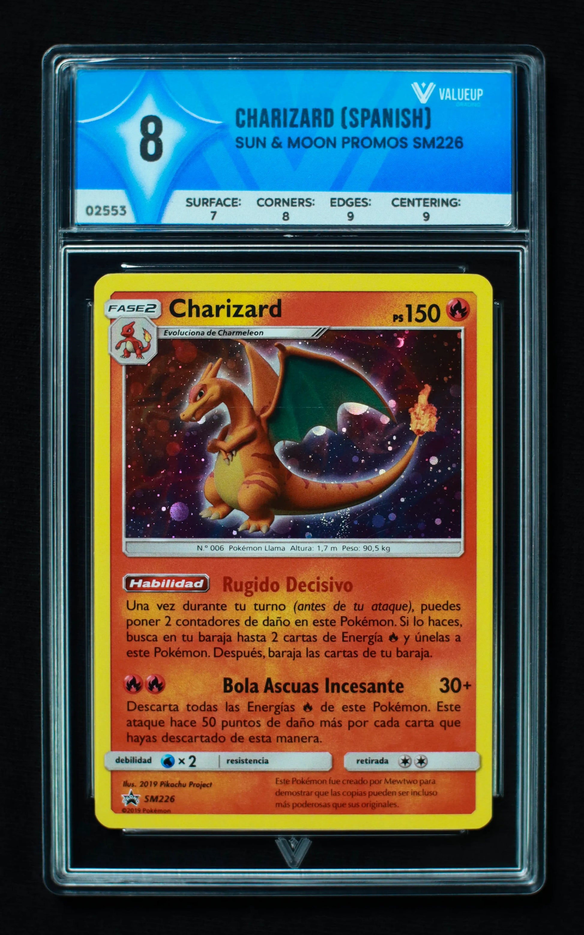 02553 CHARIZARD (SPANISH) Grading Card