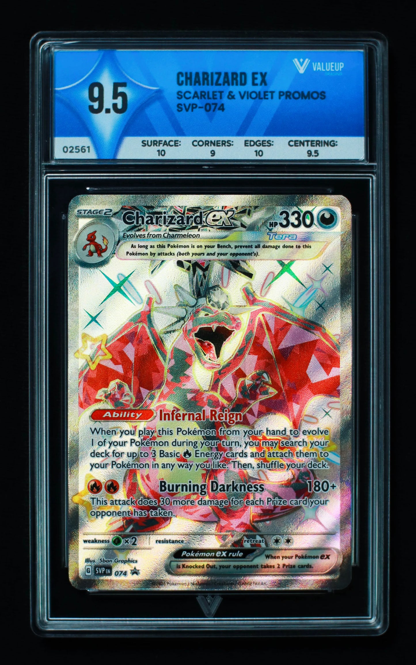 02561 CHARIZARD EX Grading Card