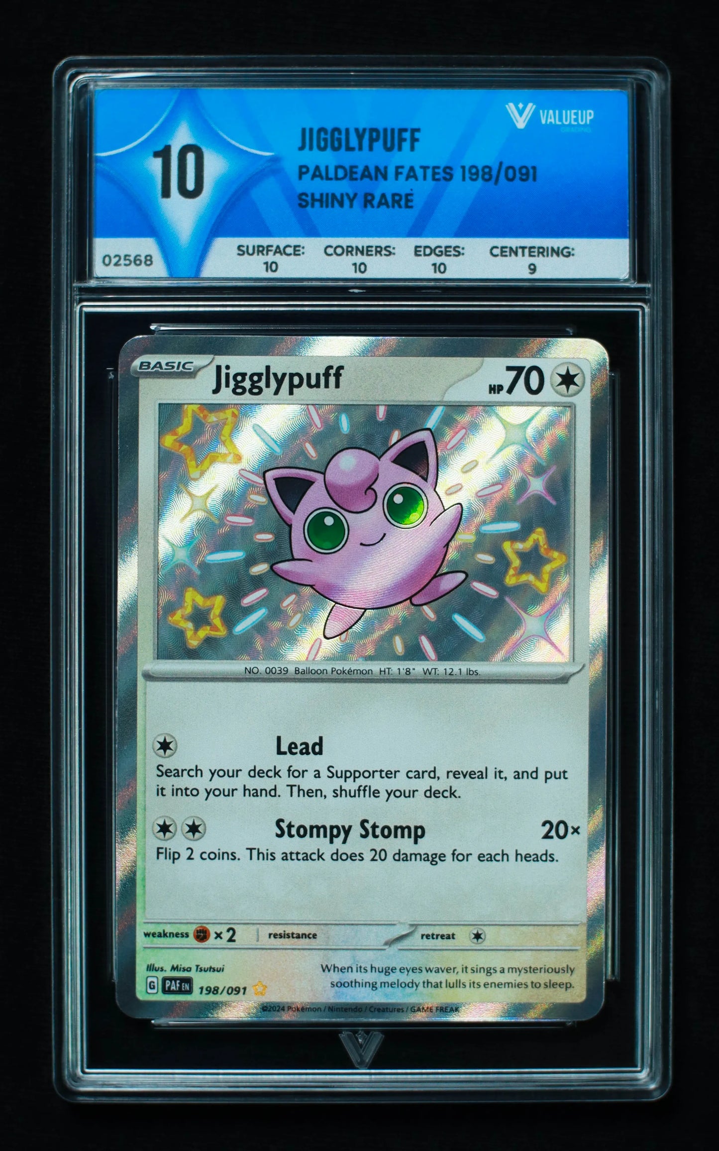 02568 JIGGLYPUFF Grading Card