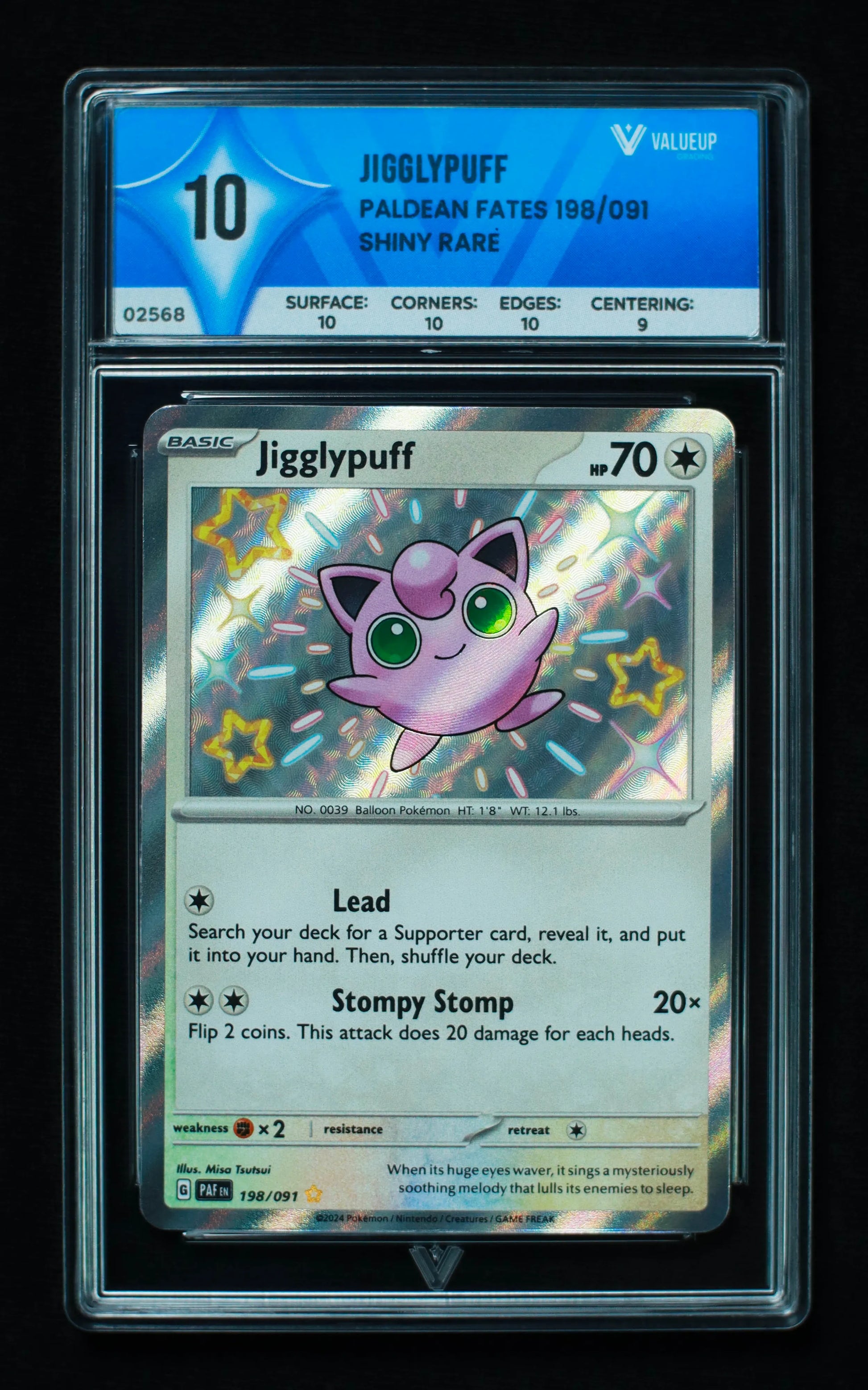 02568 JIGGLYPUFF Grading Card