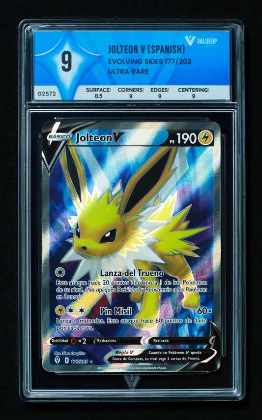 02572 JOLTEON V (SPANISH) Grading Card