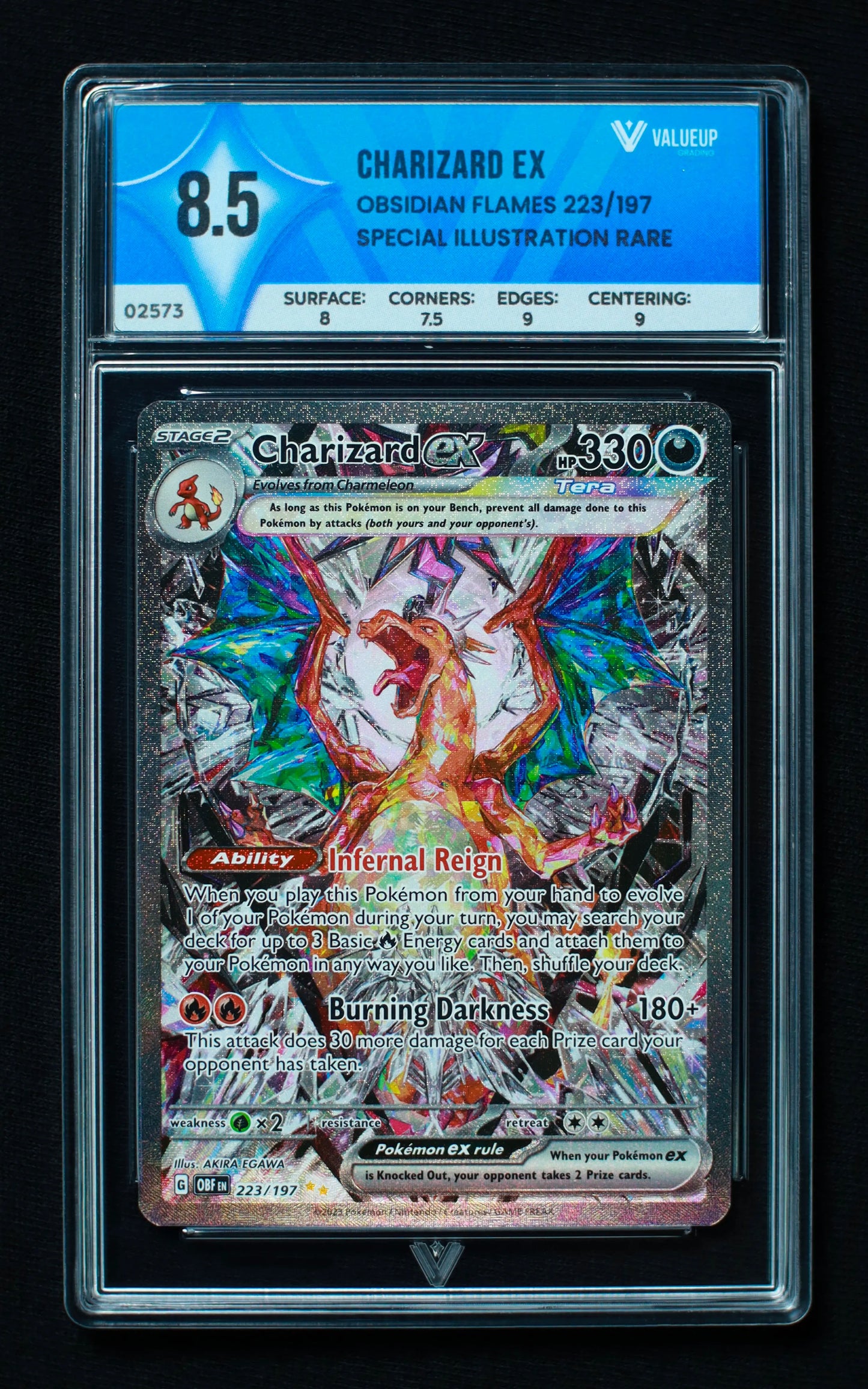 02573 CHARIZARD EX Grading Card
