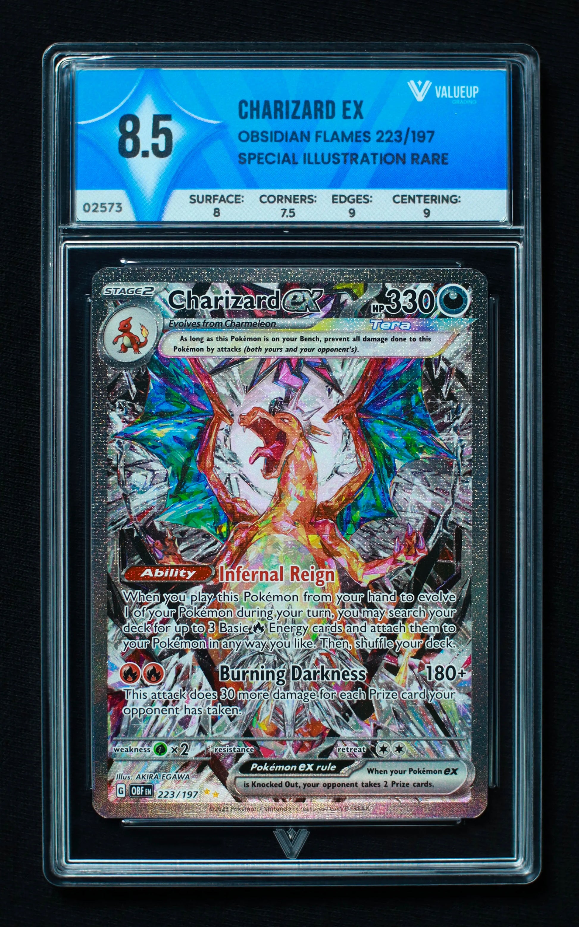 02573 CHARIZARD EX Grading Card
