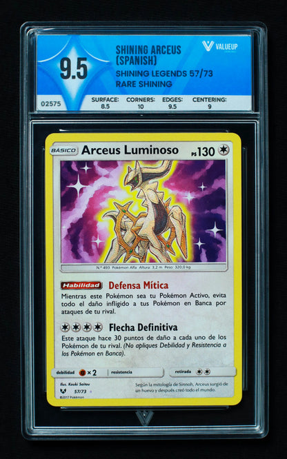 02575 SHINING ARCEUS (SPANISH) Grading Card