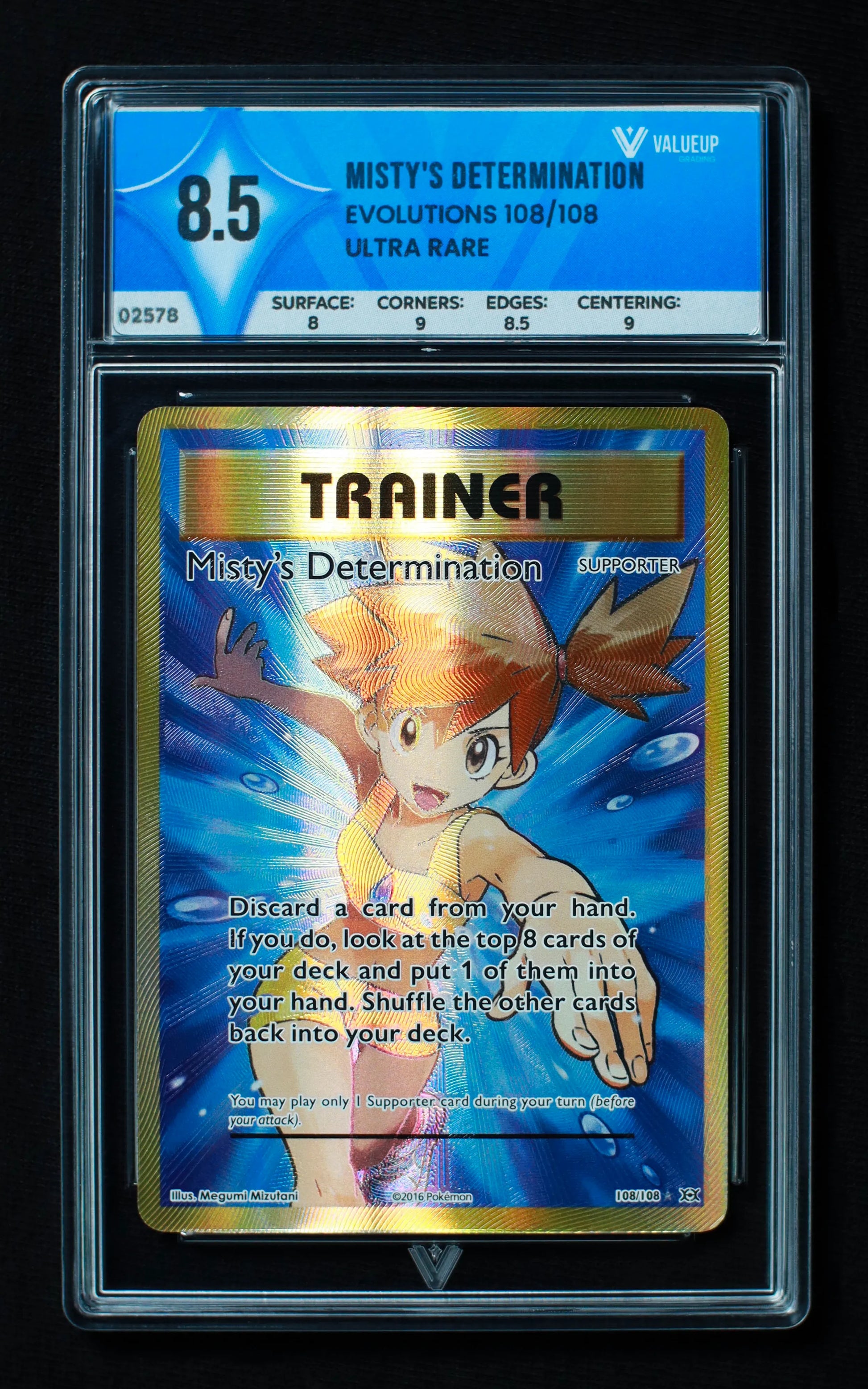 02578 MISTY'S DETERMINATION Grading Card