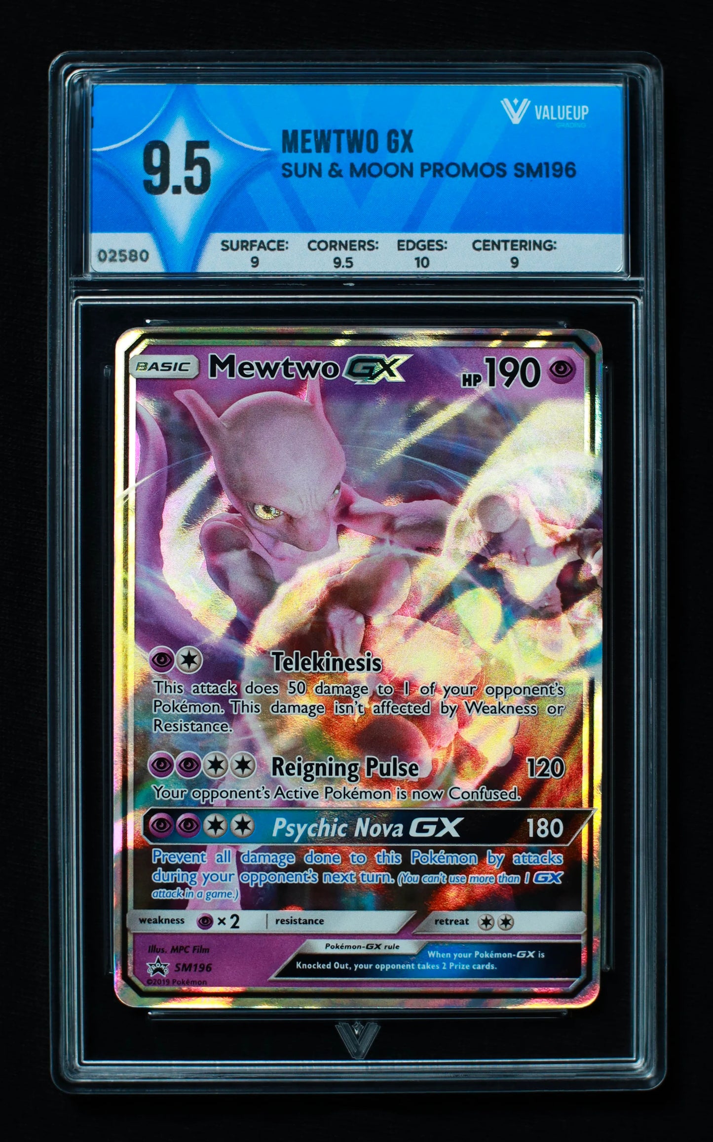 02580 MEWTWO GX Grading Card