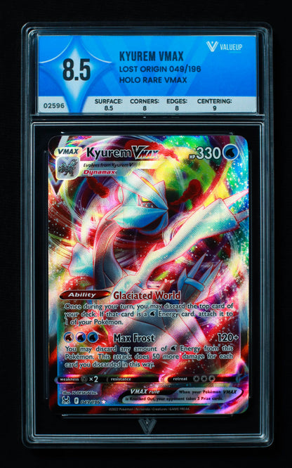 02596 KYUREM VMAX Grading Card