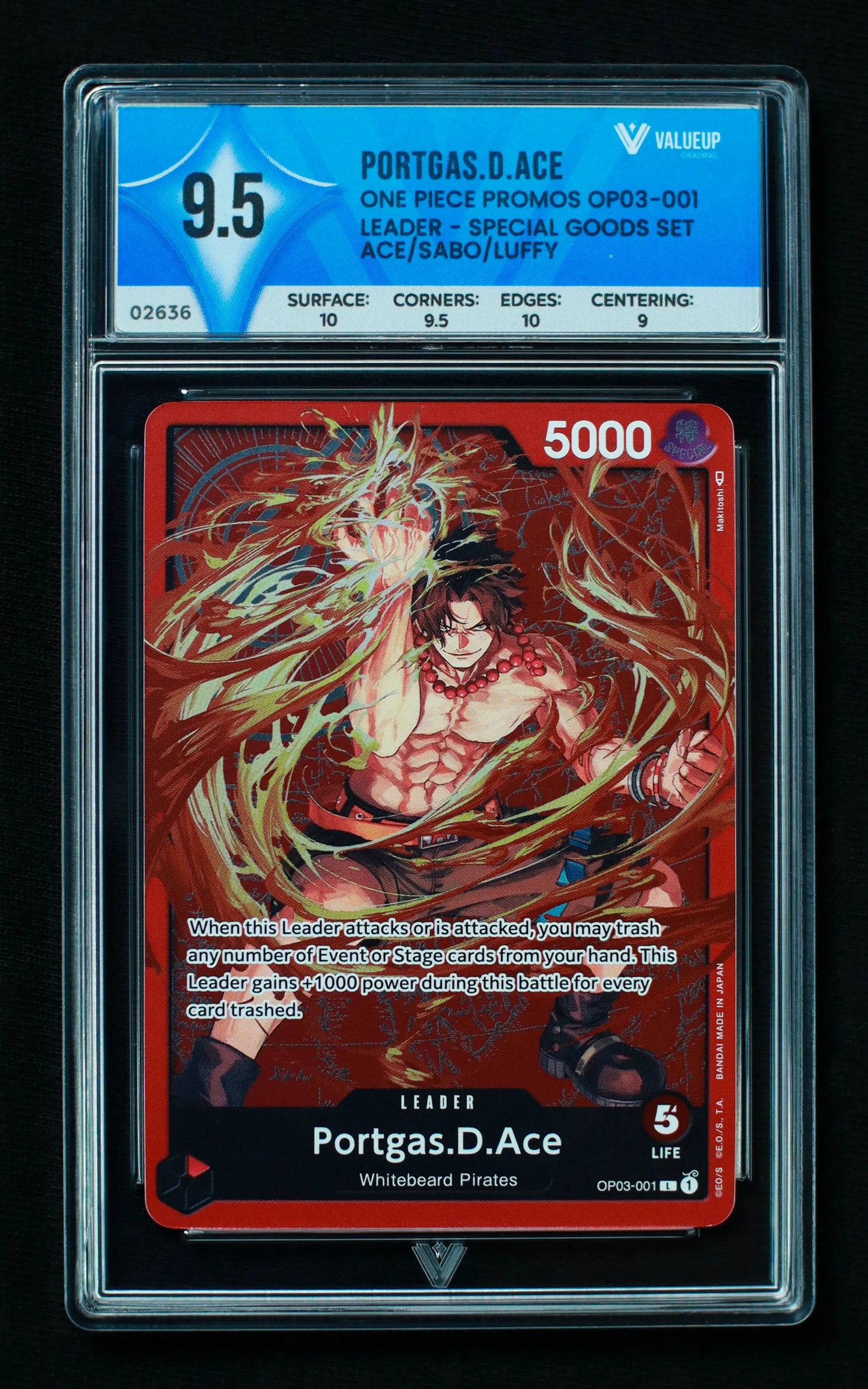 02636 PORTGAS.D.ACE Grading Card