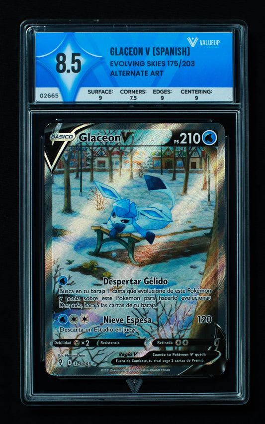 02665 GLACEON V (SPANISH) Grading Card
