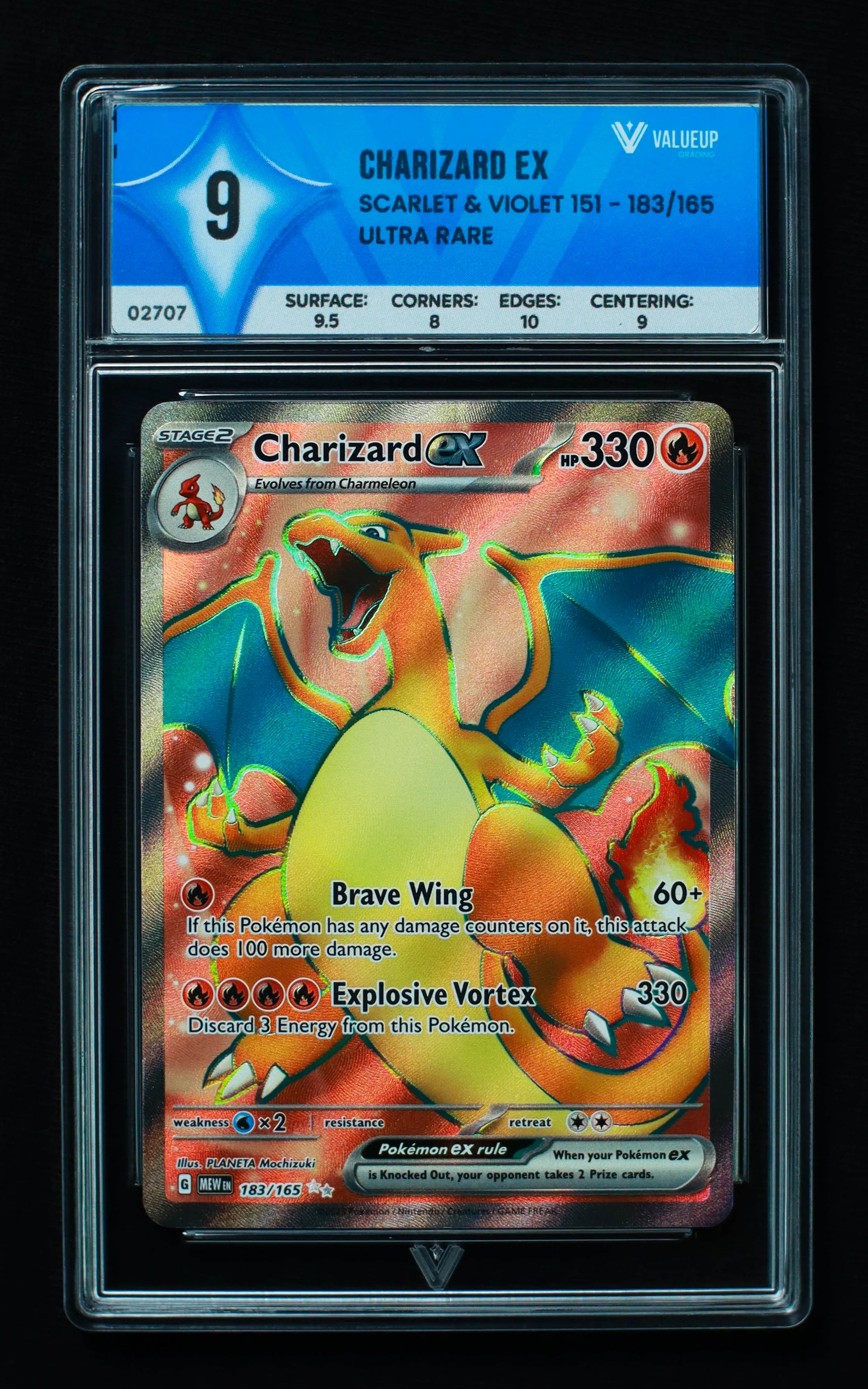 02707 CHARIZARD EX Grading Card