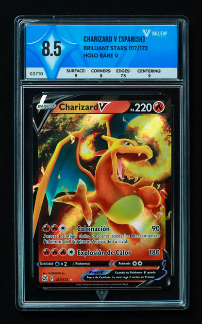 02710 CHARIZARD V (SPANISH) Grading Card