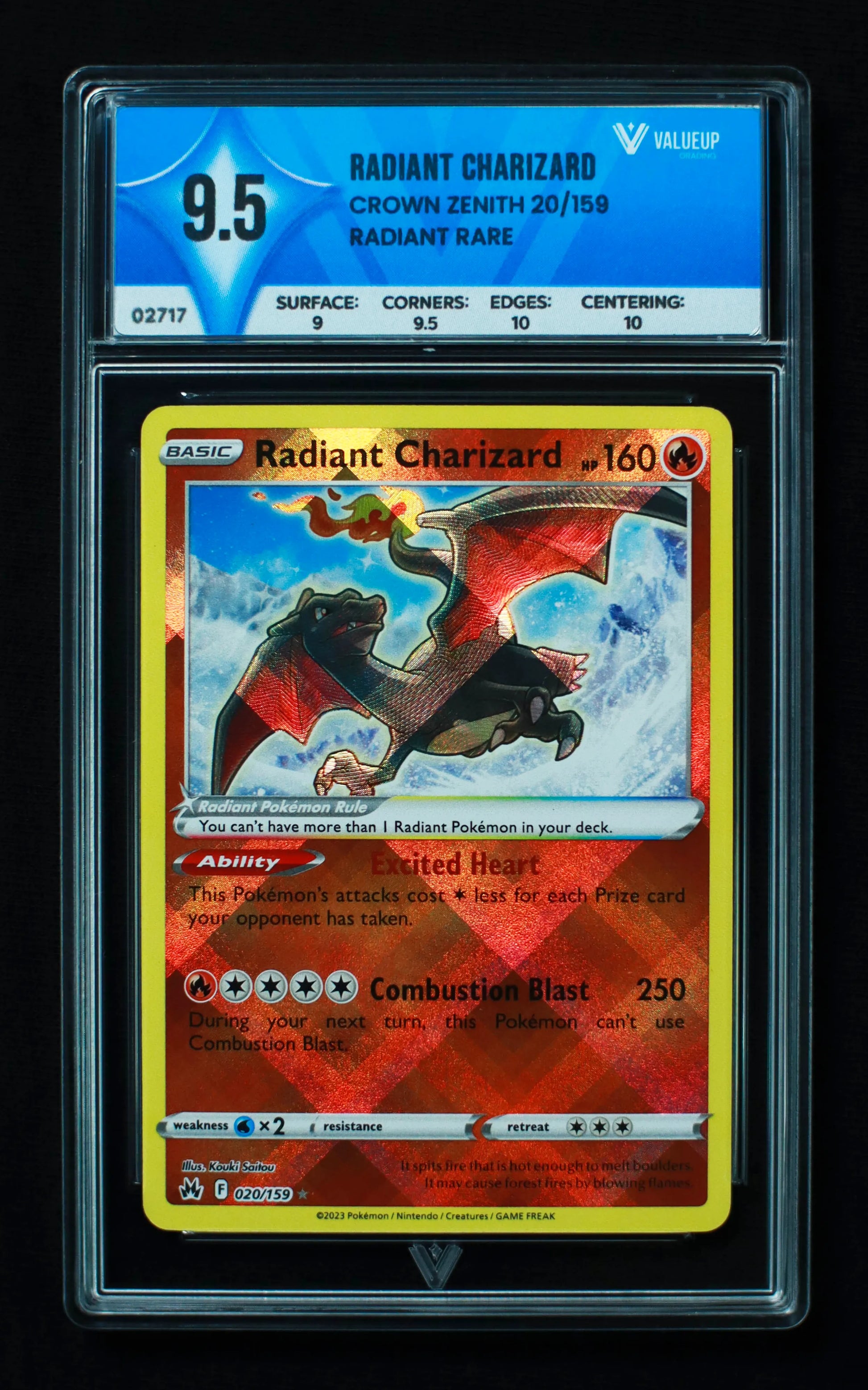 02717 RADIANT CHARIZARD Grading Card