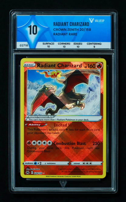 02718 RADIANT CHARIZARD Grading Card