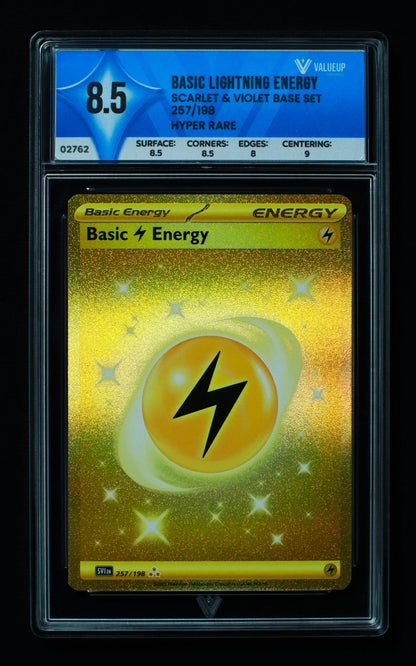 02762 BASIC LIGHTNING ENERGY Grading Card