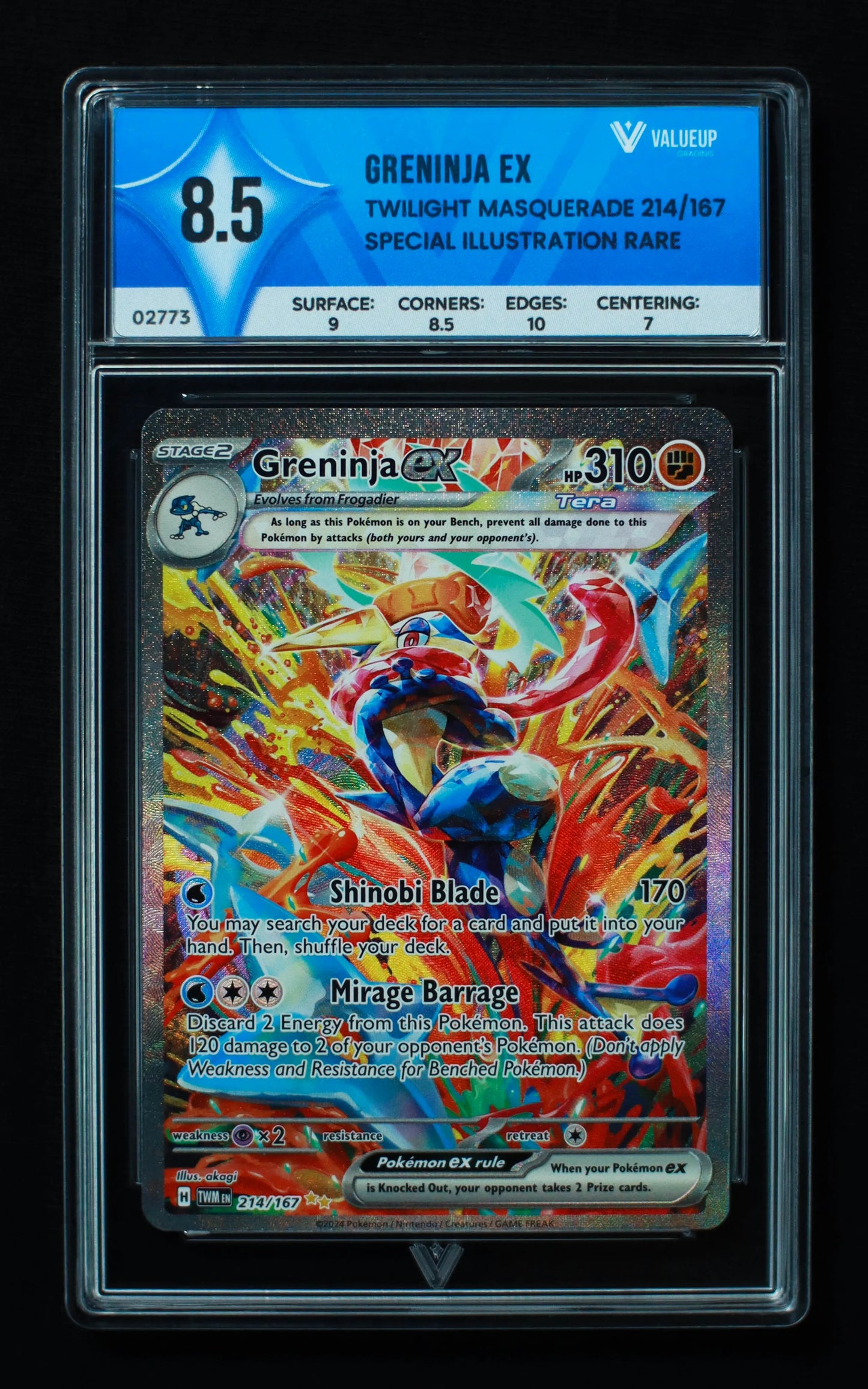 02773 GRENINJA EX Grading Card