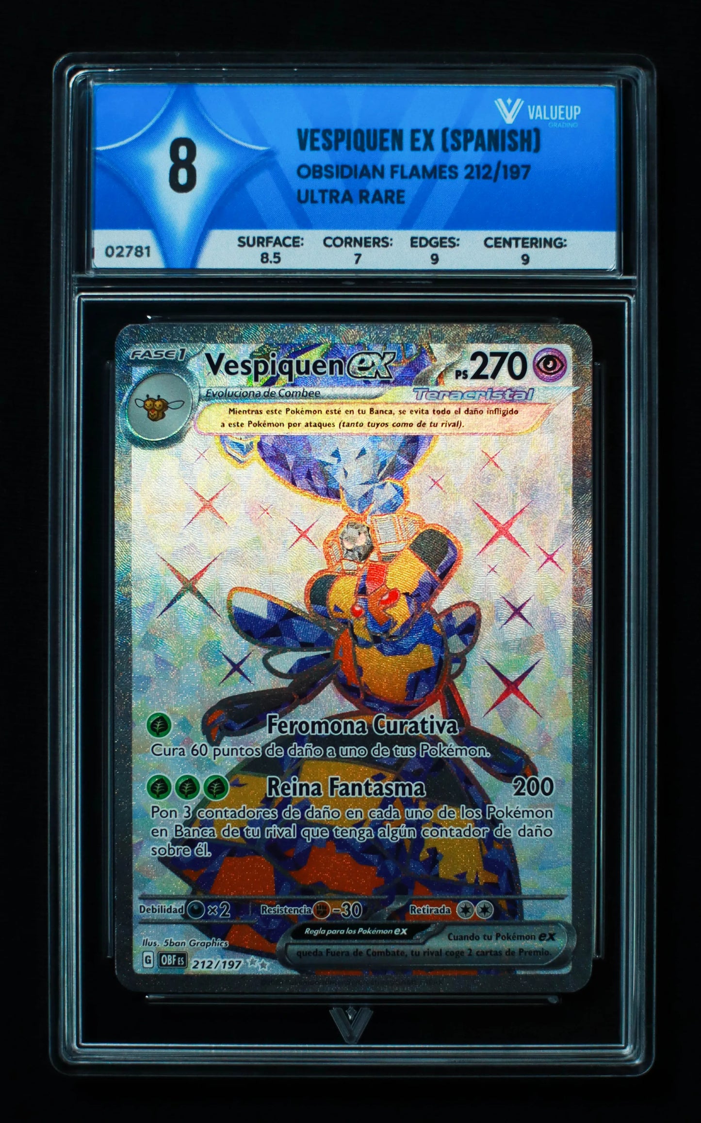 02781 VESPIQUEN EX (SPANISH) Grading Card