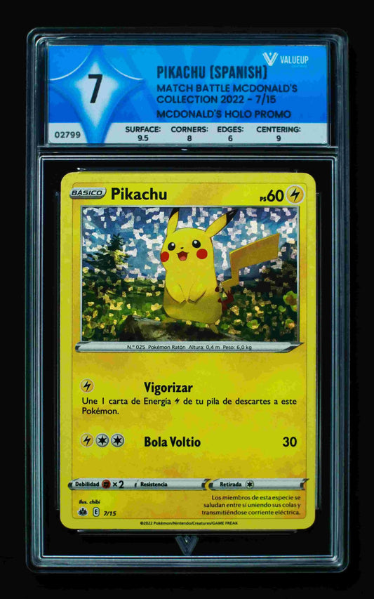 02799 PIKACHU (SPANISH) Grading Card