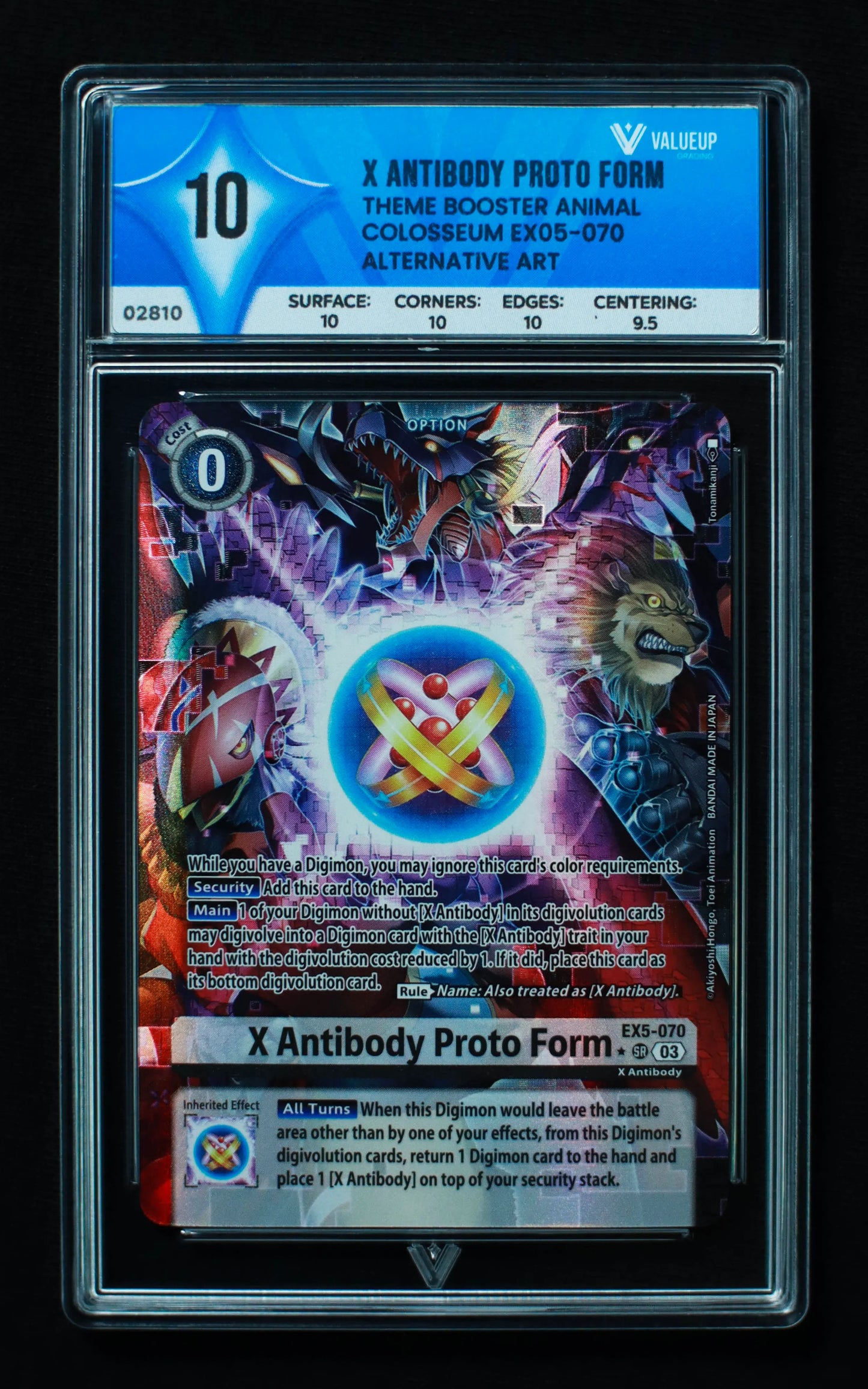 02810 X ANTIBODY PROTO FORM Grading Card