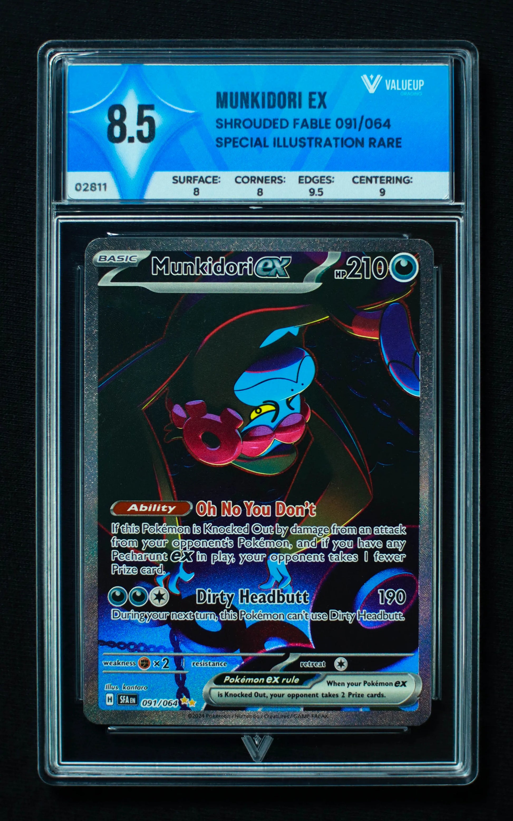 02811 MUNKIDORI EX Grading Card