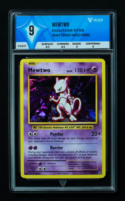 02821 MEWTWO Grading Card