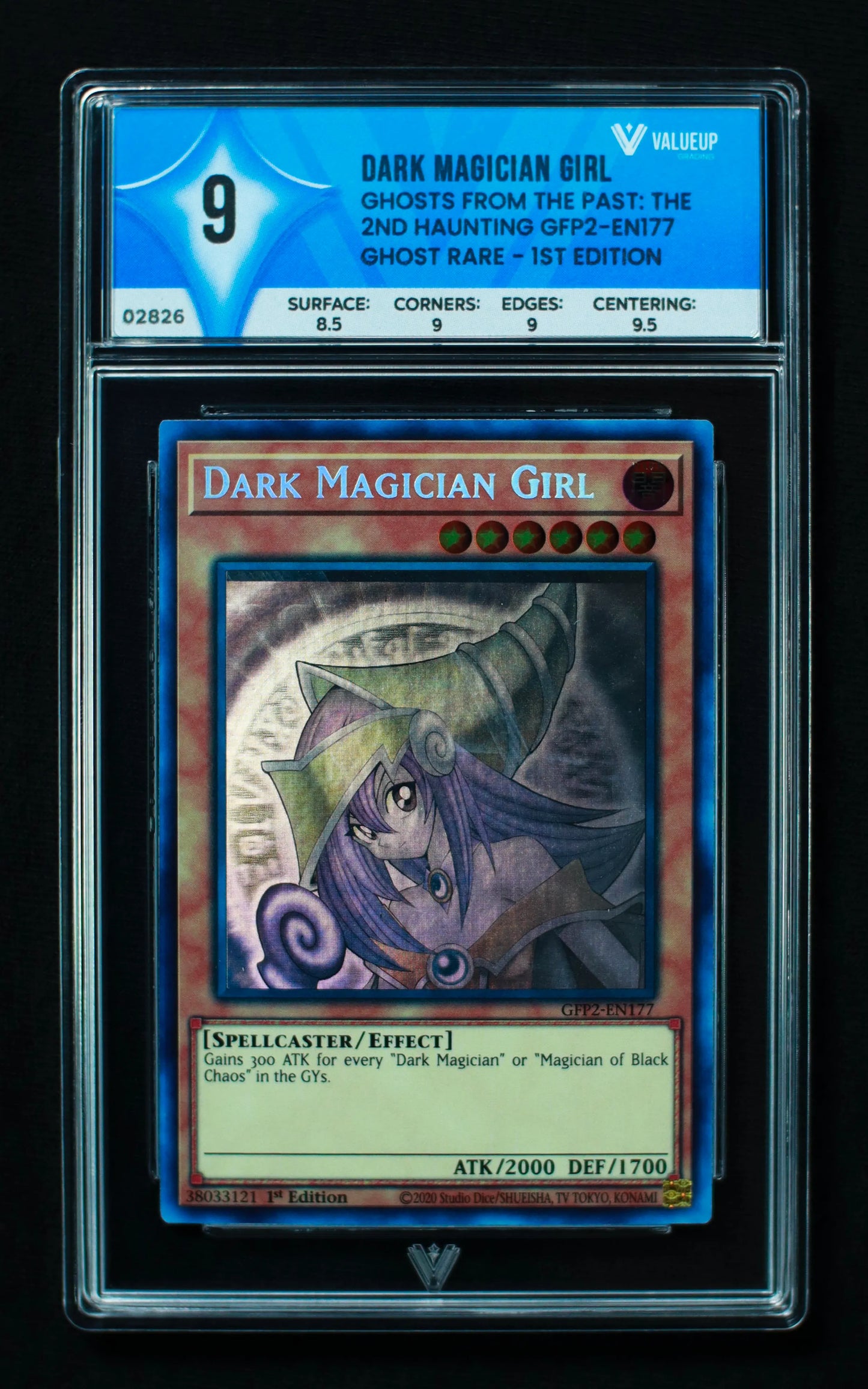 02826 DARK MAGICIAN GIRL Grading Card