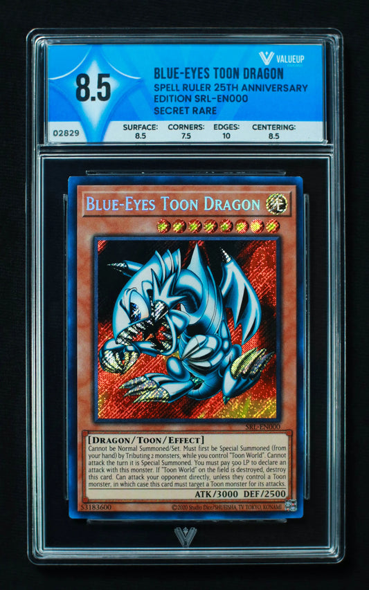 02829 BLUE-EYES TOON DRAGON Grading Card