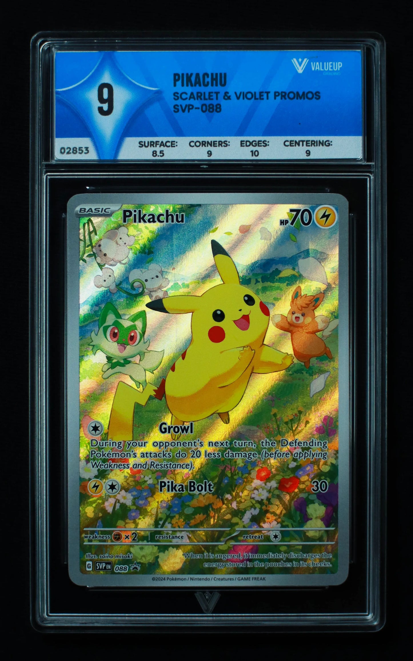 02853 PIKACHU Grading Card