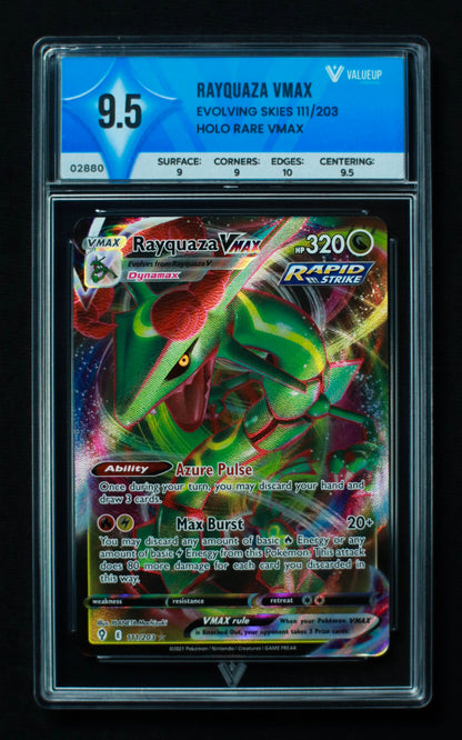 02880 RAYQUAZA VMAX Grading Card