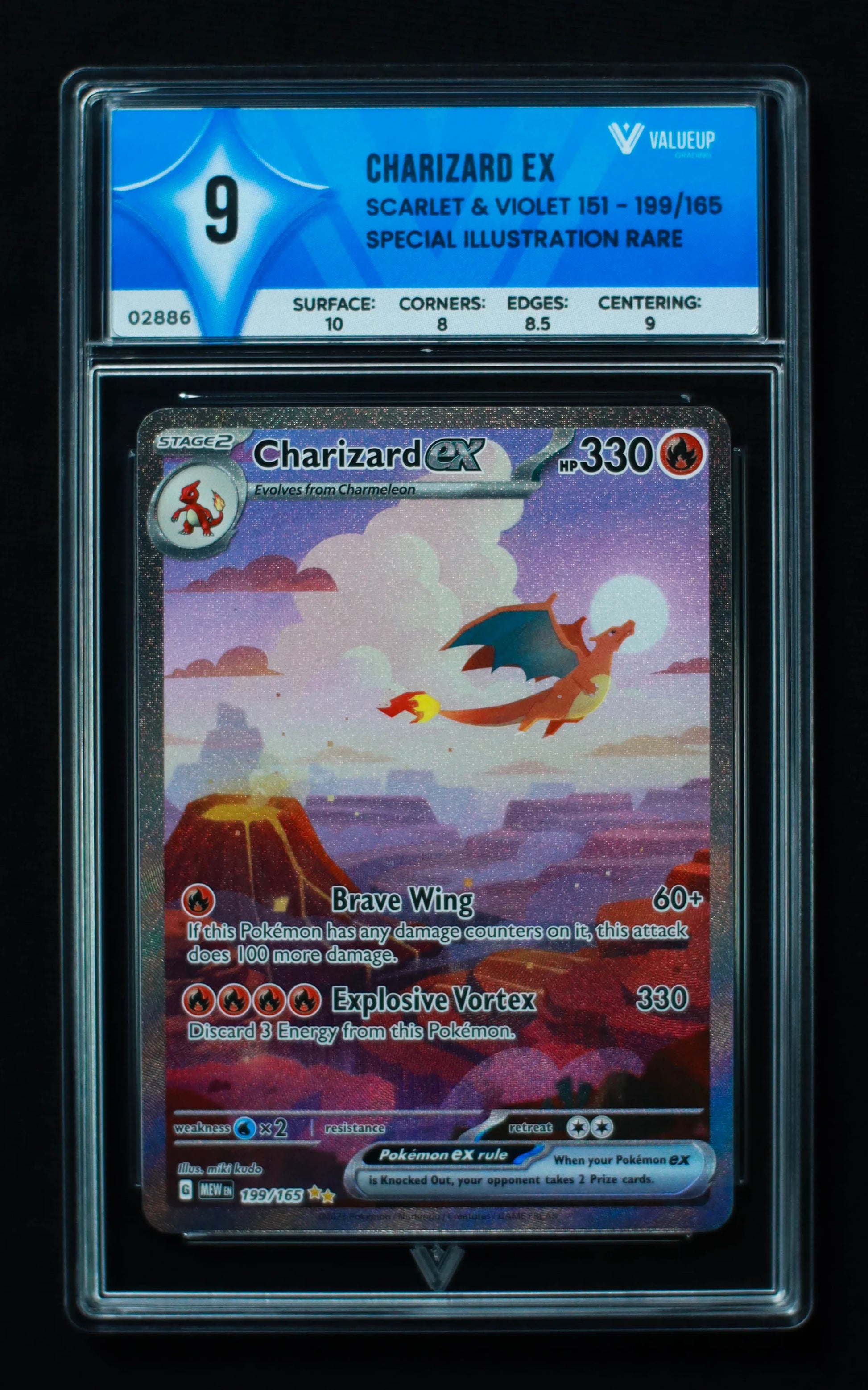 02886 CHARIZARD EX Grading Card