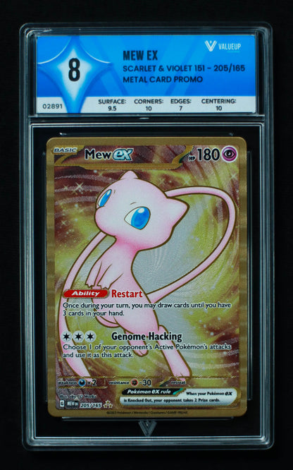 02891 MEW EX Grading Card