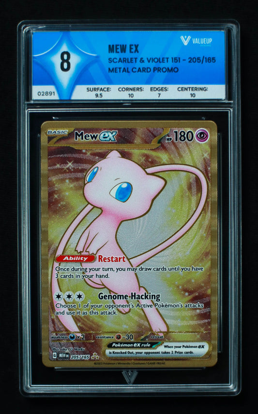 02891 MEW EX Grading Card