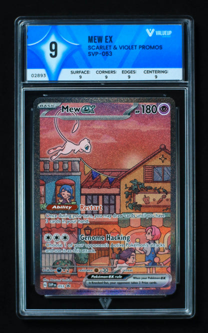 02893 MEW EX Grading Card
