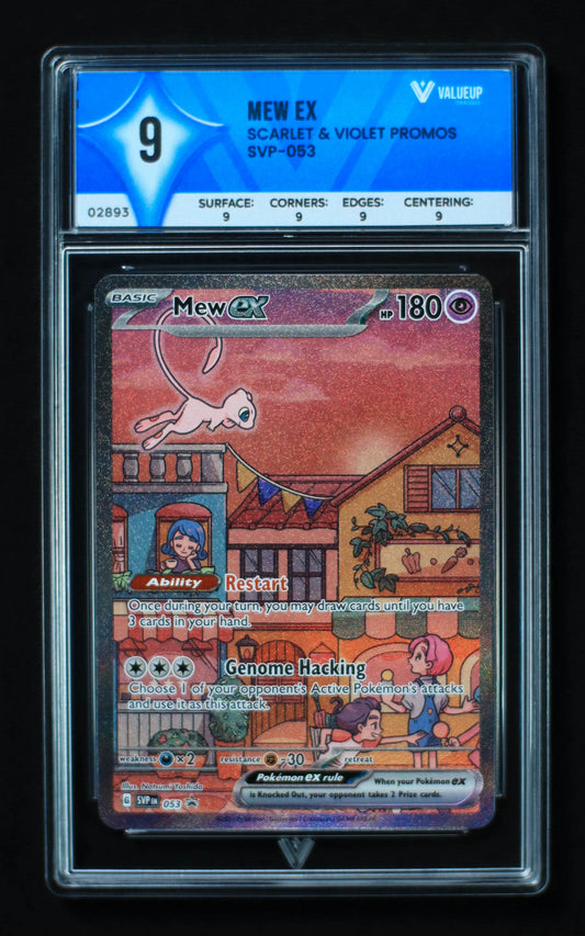 02893 MEW EX Grading Card
