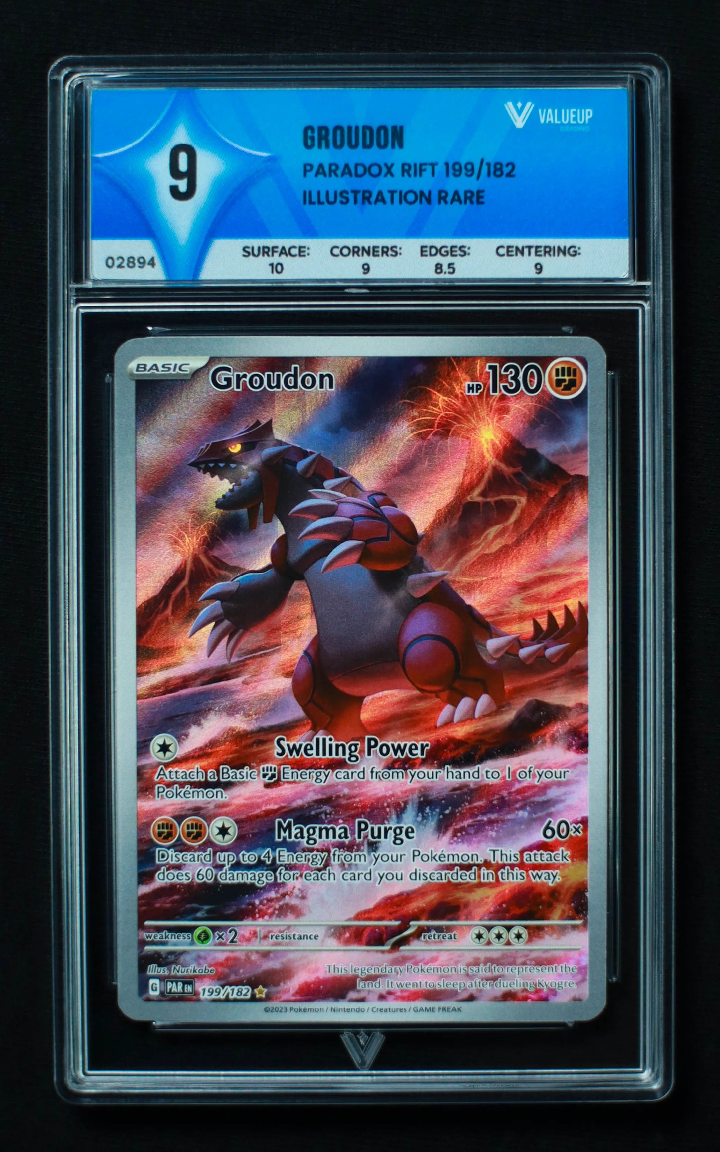 02894 GROUDON Grading Card