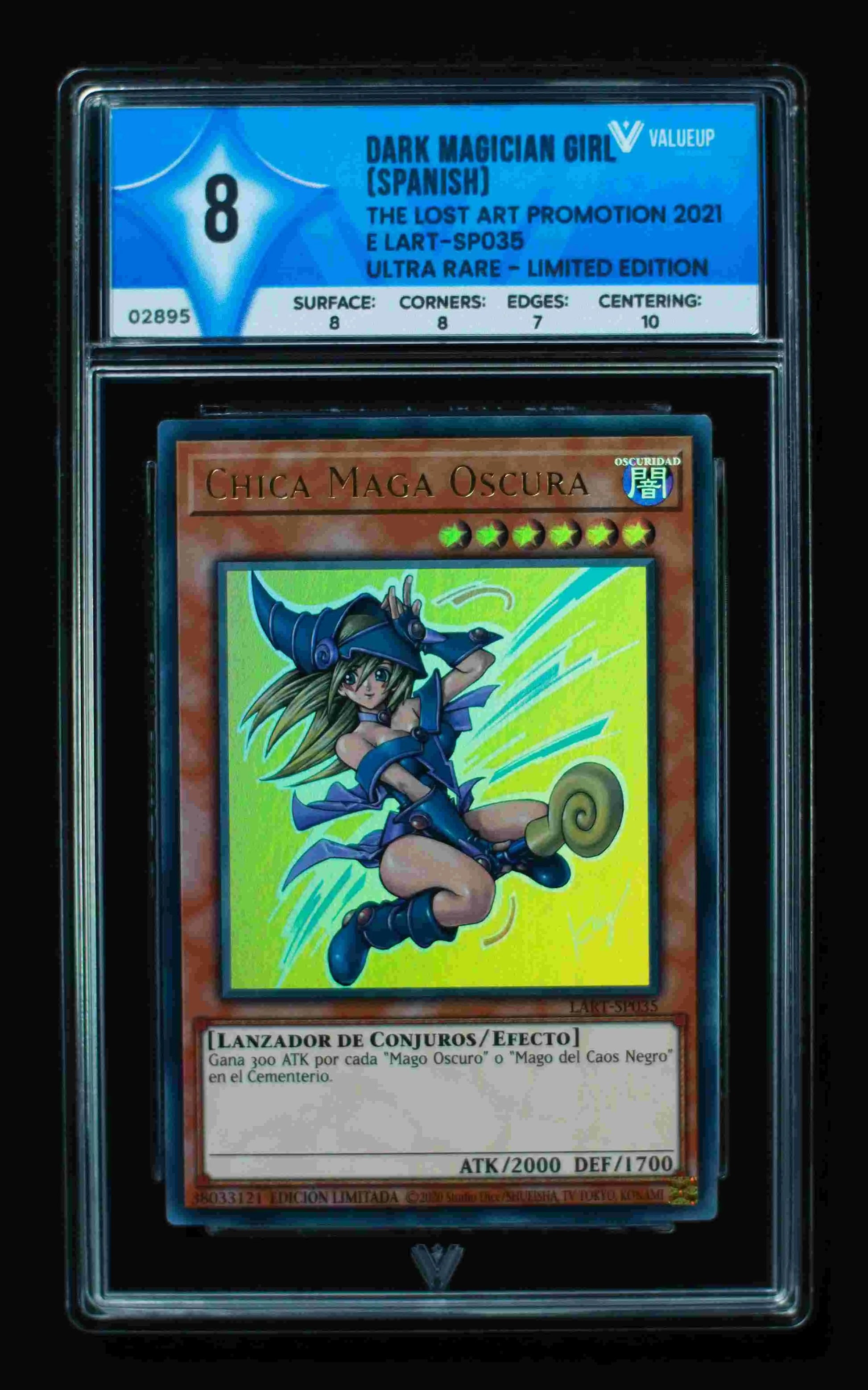02895 DARK MAGICIAN GIRL (SPANISH) Grading Card
