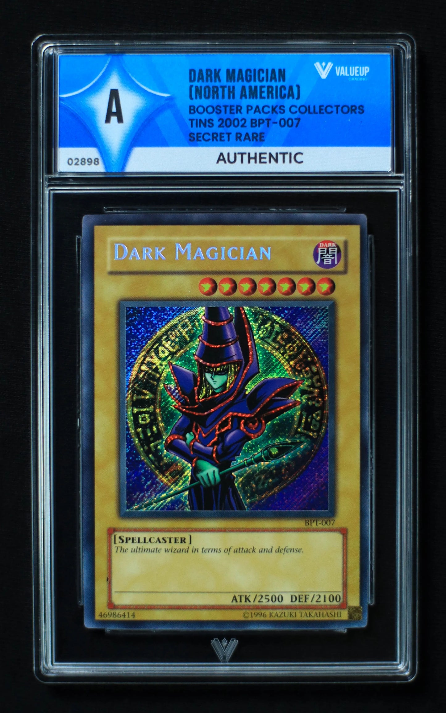 02898 DARK MAGICIAN (NORTH AMERICA) Grading Card