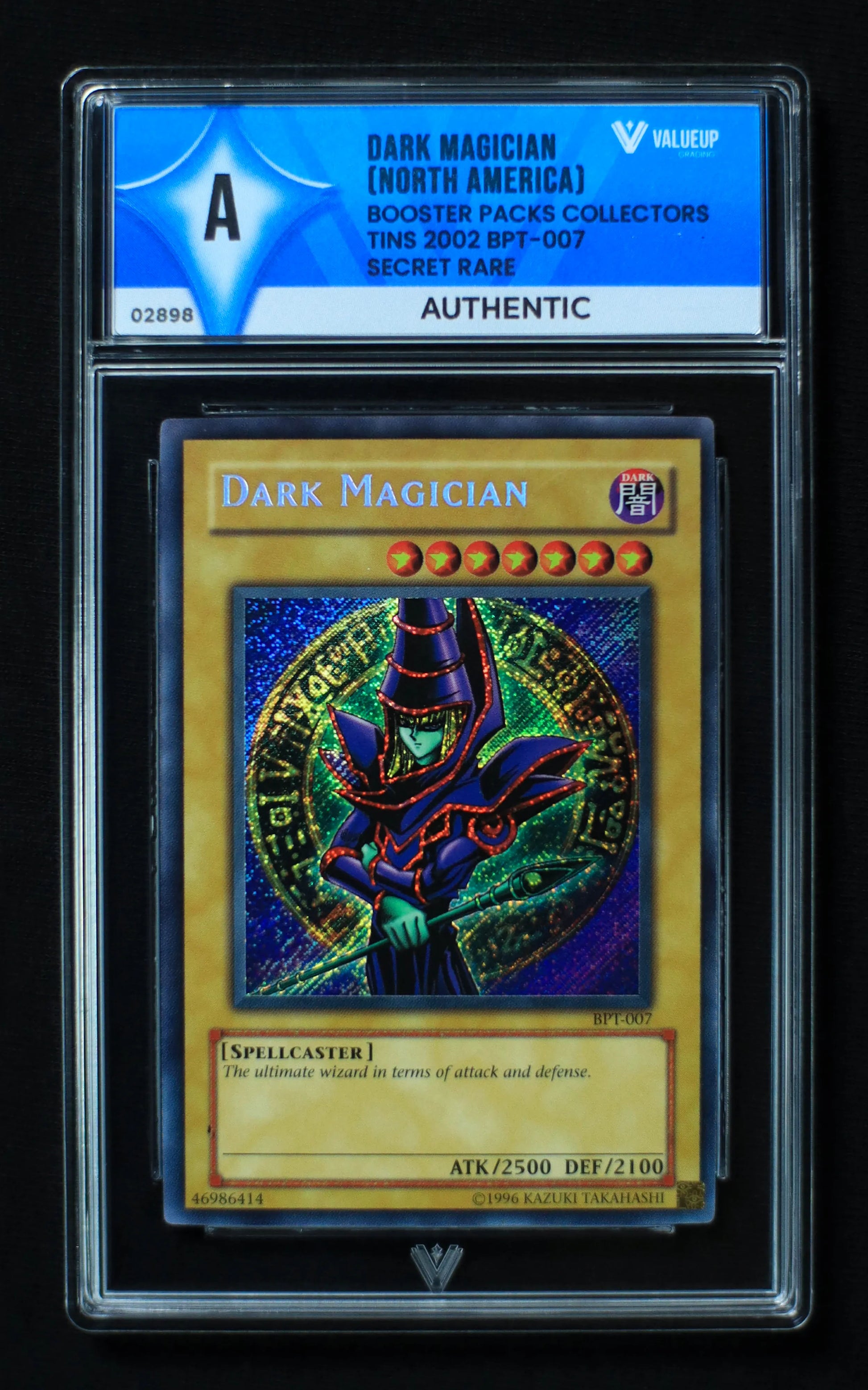 02898 DARK MAGICIAN (NORTH AMERICA) Grading Card
