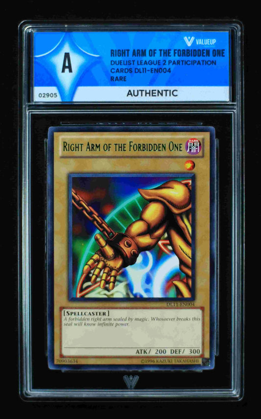 02905 RIGHT ARM OF THE FORBIDDEN ONE Grading Card